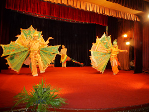 シャン州の踊りシュエ・ケイン・ナリ踊りです。男女2人で踊るものです。