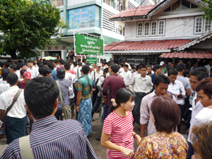 ミャンマーでは人材派遣が流行っており